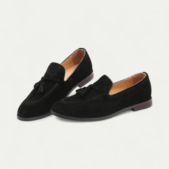 Suede Tassel Loafers for Smart Casual and Office Wear