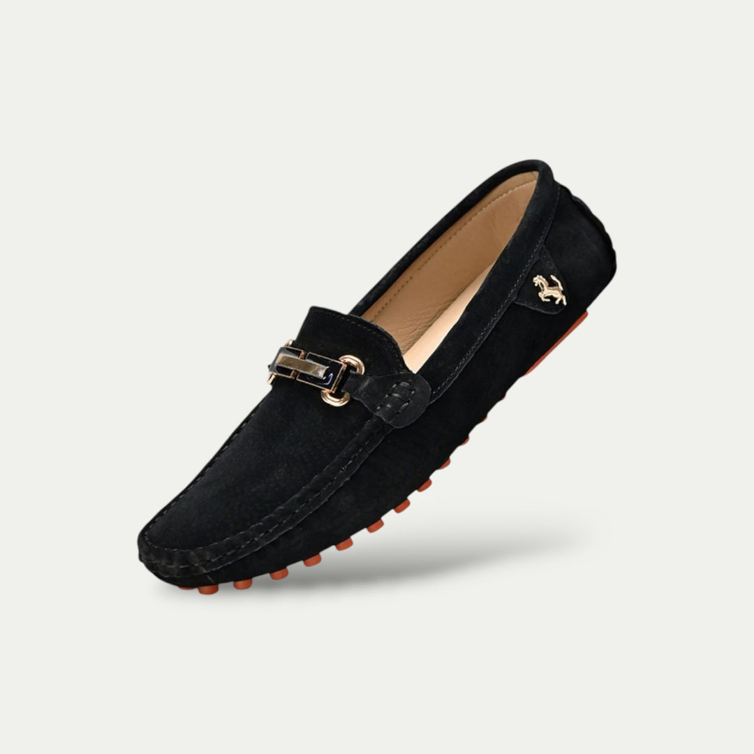 Men Old Money Suede Slip On Loafers