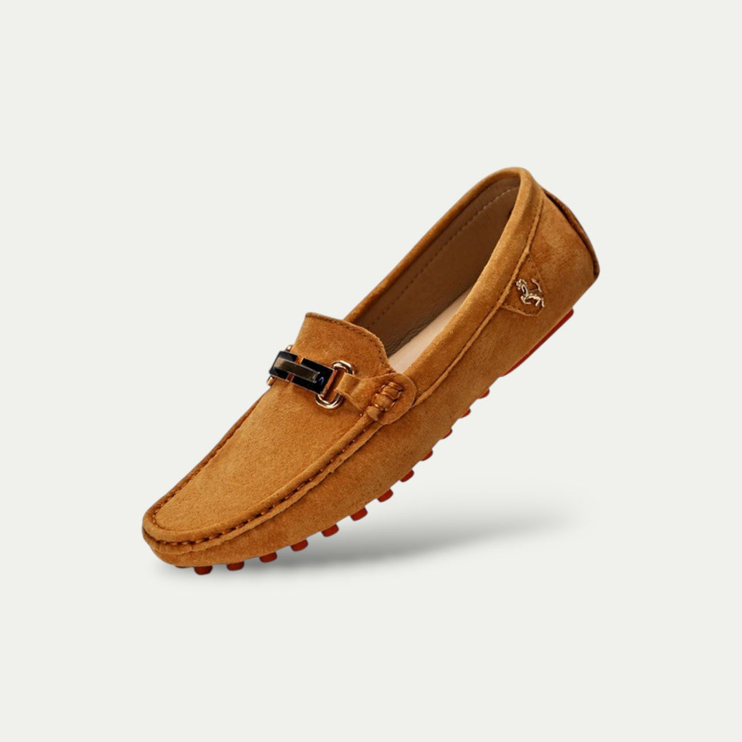 Men Old Money Suede Slip On Loafers