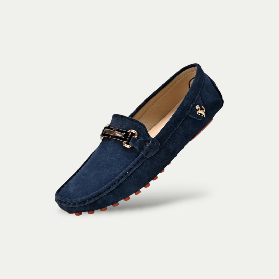Men Old Money Suede Slip On Loafers