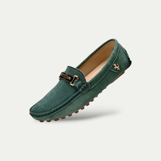 Men Old Money Suede Slip On Loafers