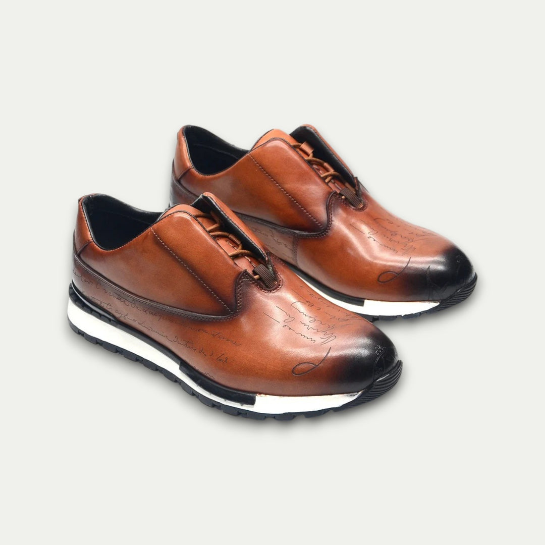 Men Leather Orthopedic Oxford Sneakers Casual