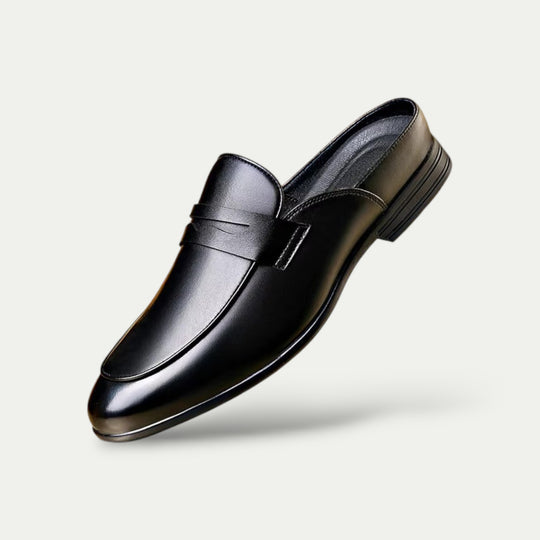 Randimo | Old Money Men Leather Mules Loafers Soft Sole