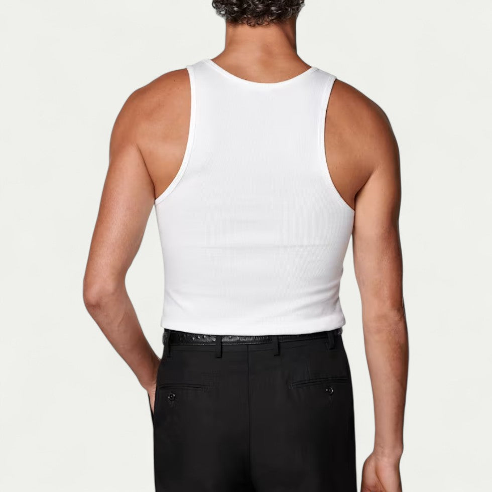Slim Fit Cotton Ribbed Tank Top for Everyday Comfort