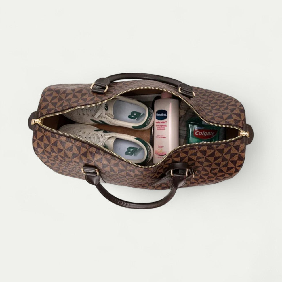 Geometric Print Travel Duffel Bag for Stylish Weekends Away