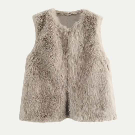 Randimo | Women's Cropped Faux Fur Vest