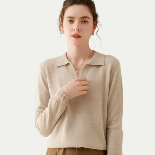 Randimo | Women’s Premium Cashmere Polo Neck Sweater