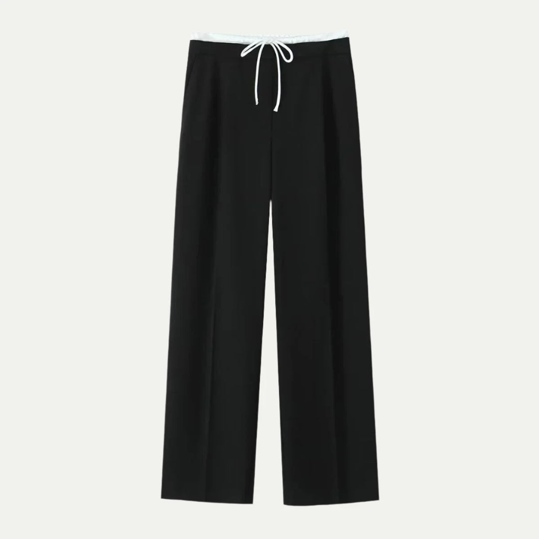 Randimo | Women's Pleated High-Waisted Pants Wide-Leg