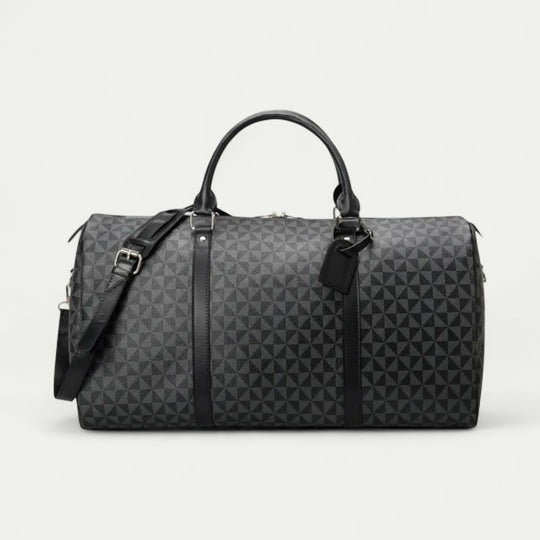 Geometric Print Travel Duffel Bag for Stylish Weekends Away