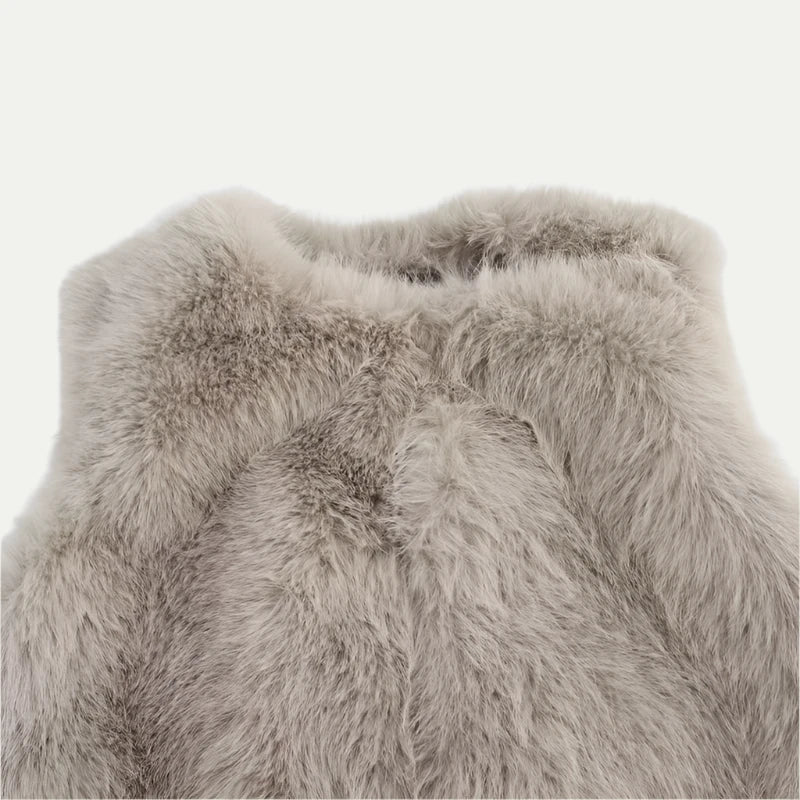 Randimo | Women's Cropped Faux Fur Vest