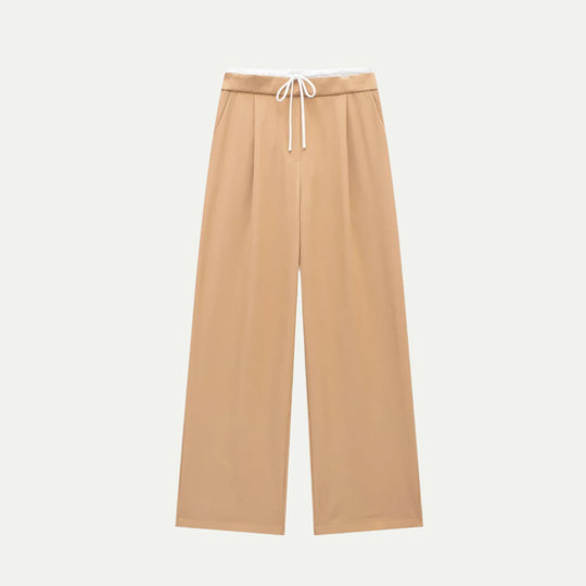 Randimo | Women's Pleated High-Waisted Pants Wide-Leg