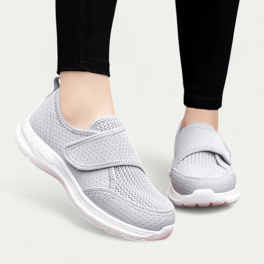 Orthopedic Breathable Walking Shoes with Easy Touch Fastening