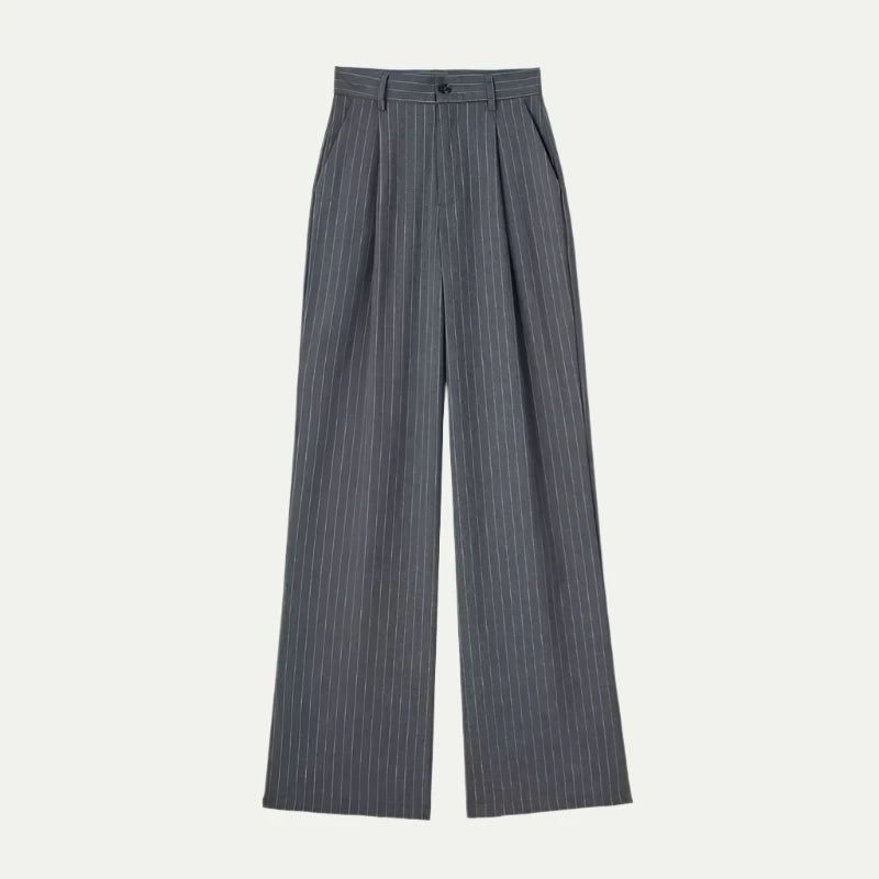 Randimo | High-Waisted Striped Wide-Leg Pants for Women