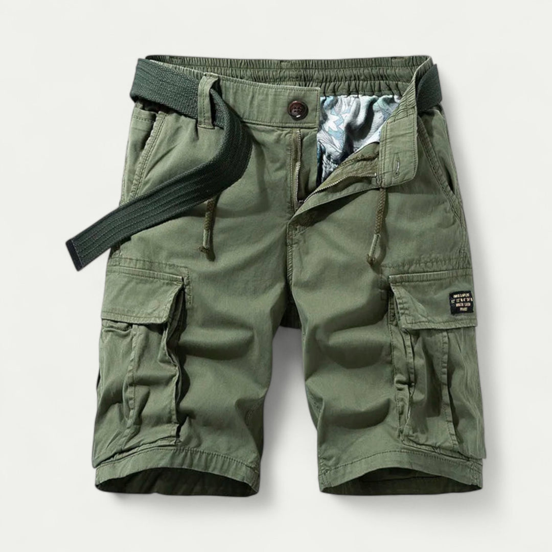 Men Cotton Cargo Shorts with Pockets Casual Wear