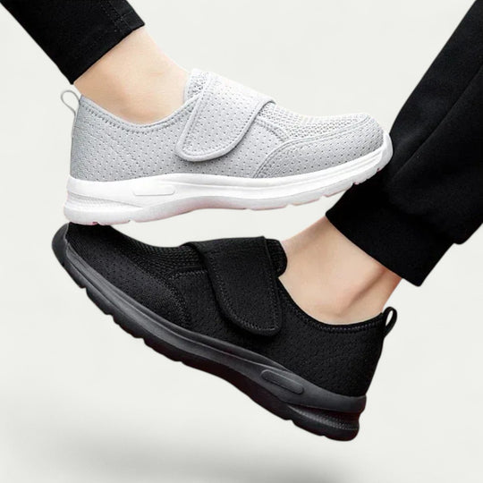 Orthopedic Breathable Walking Shoes with Easy Touch Fastening