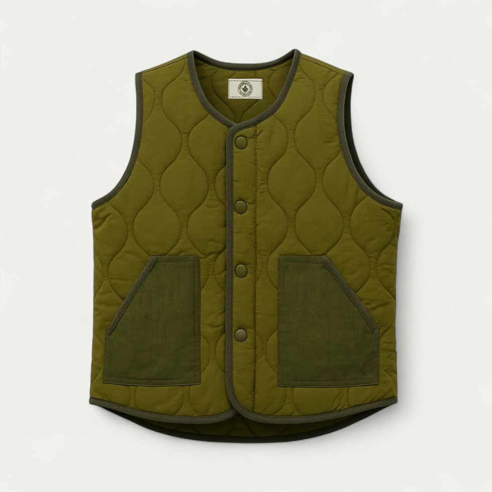 Quilted Utility Gilet for Lightweight Layering