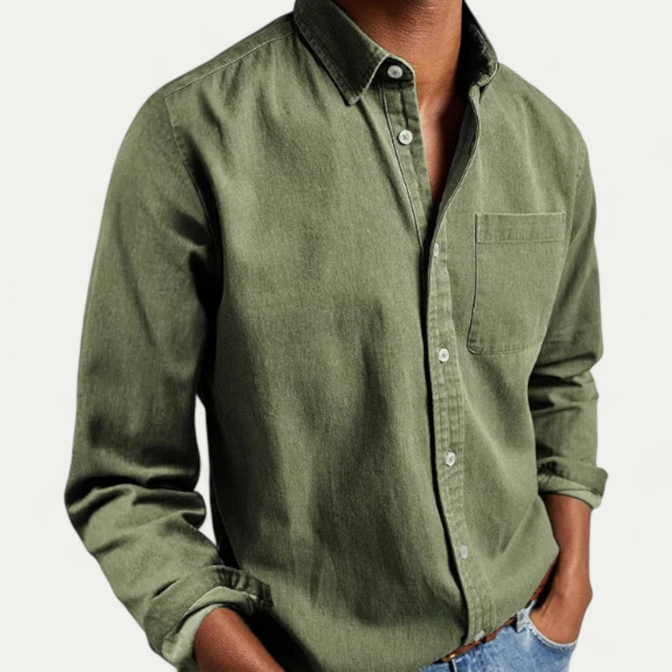 Oxford Button Down Cotton Blend Shirt for Smart Casual Everyday Wear