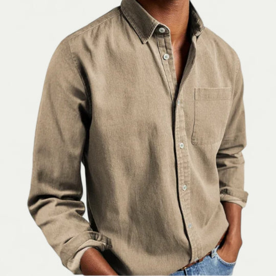 Oxford Button Down Cotton Blend Shirt for Smart Casual Everyday Wear