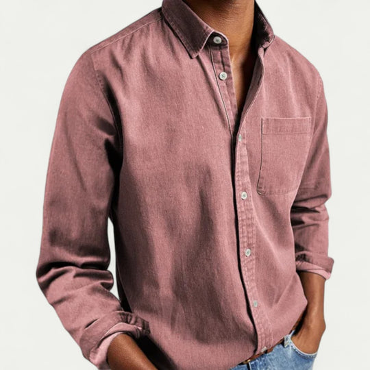 Oxford Button Down Cotton Blend Shirt for Smart Casual Everyday Wear