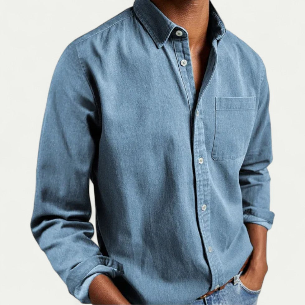 Oxford Button Down Cotton Blend Shirt for Smart Casual Everyday Wear
