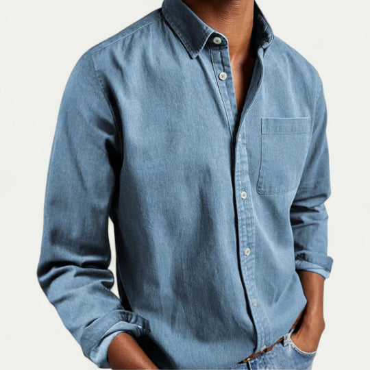 Oxford Button Down Cotton Blend Shirt for Smart Casual Everyday Wear
