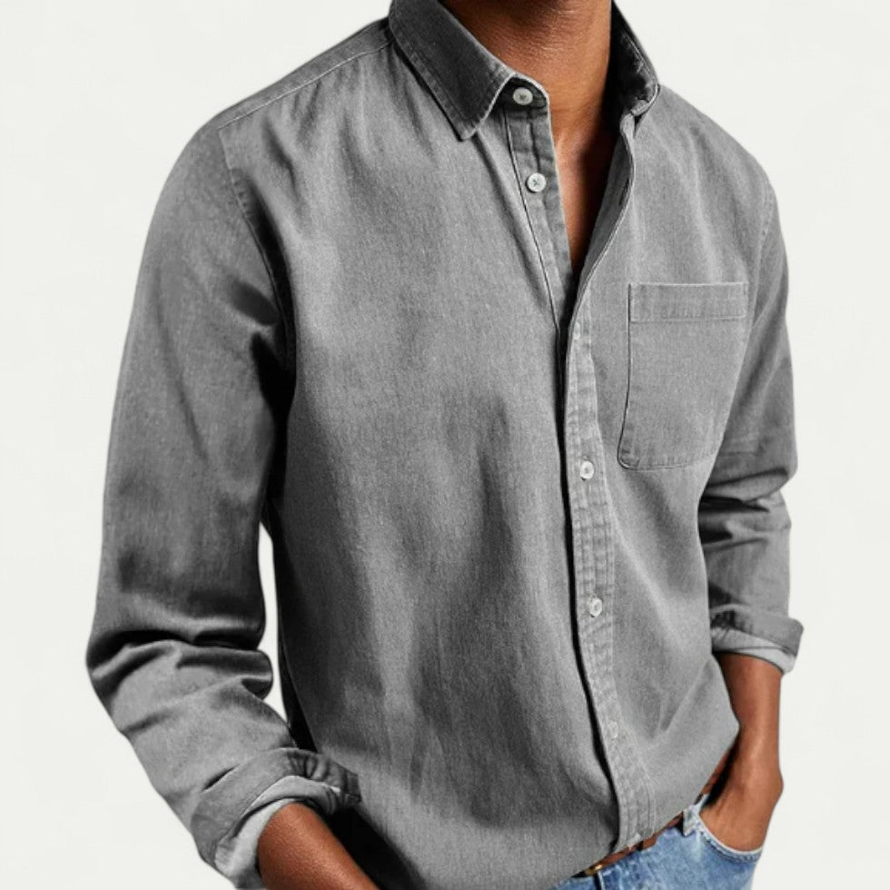 Oxford Button Down Cotton Blend Shirt for Smart Casual Everyday Wear