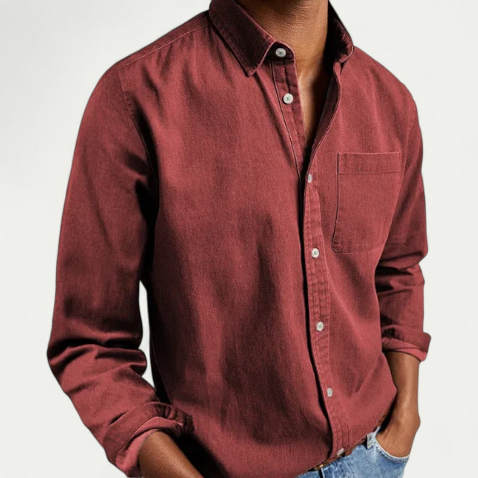Oxford Button Down Cotton Blend Shirt for Smart Casual Everyday Wear