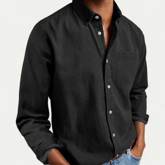 Oxford Button Down Cotton Blend Shirt for Smart Casual Everyday Wear