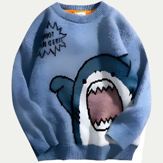 Randimo | Men’s Oversized High-Neck Cartoon Sweater