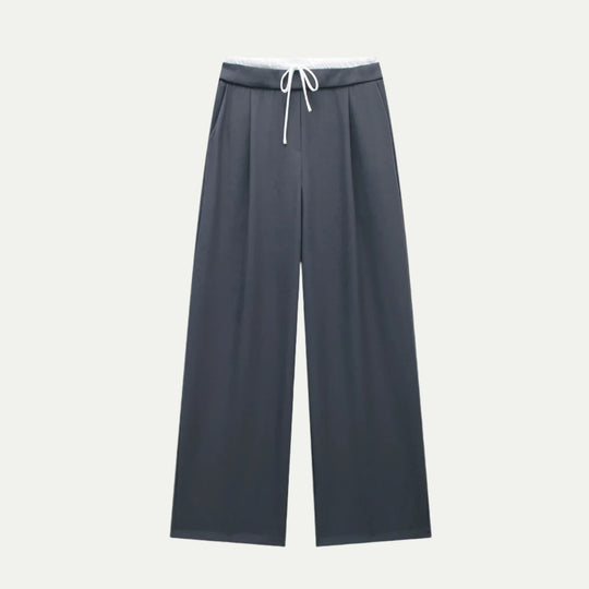 Randimo | Women's Pleated High-Waisted Pants Wide-Leg