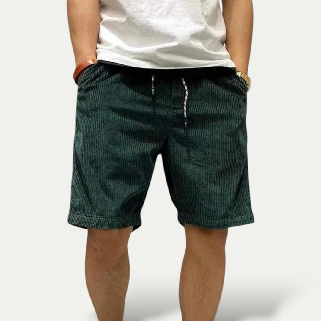 Men Corduroy Shorts for Summer Casual Style