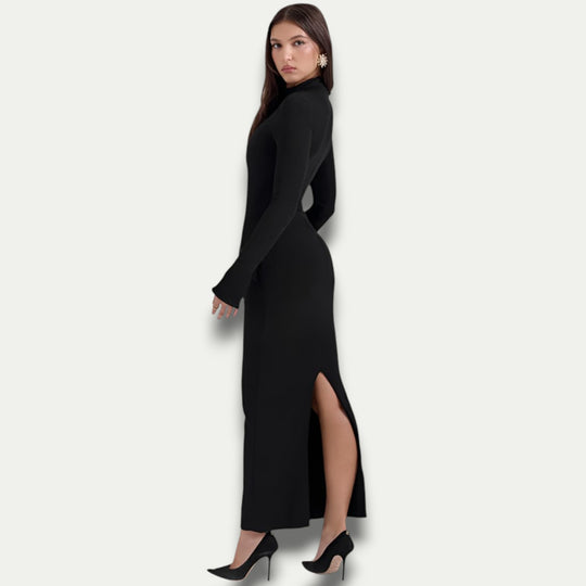 Randimo | Women's Long Sleeve Bodycon Maxi Dress with Pockets