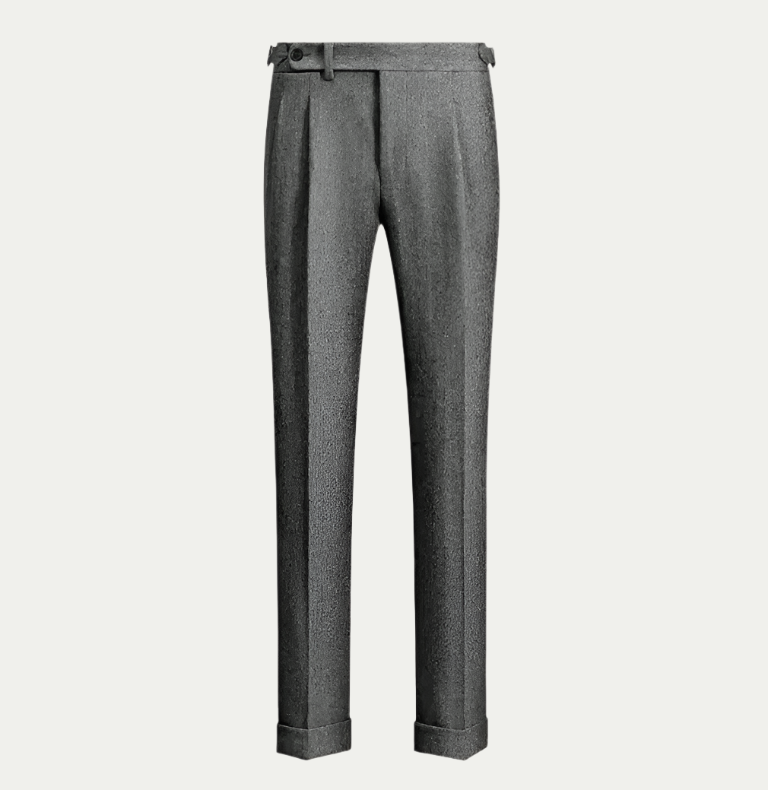 Randimo | Men's High-Waist Wool Tweed Trousers, Business Casual Autumn-Winter