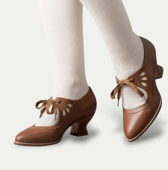 Randimo | Women Orthopedic PU Leather Heeled  Sandals