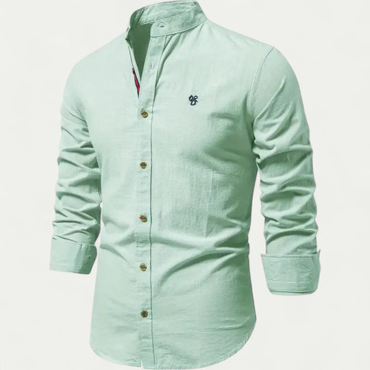 Men's Cotton Long Sleeve Shirt Casual Slim Fit Smart Look