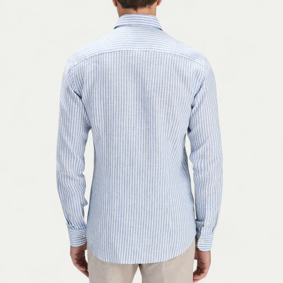 Slim Fit Linen Blend Shirt for Smart Summer Styling