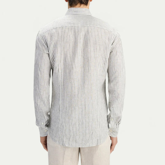 Slim Fit Linen Blend Shirt for Smart Summer Styling