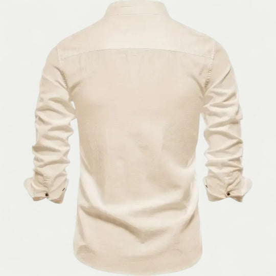 Men's Cotton Long Sleeve Shirt Casual Slim Fit Smart Look