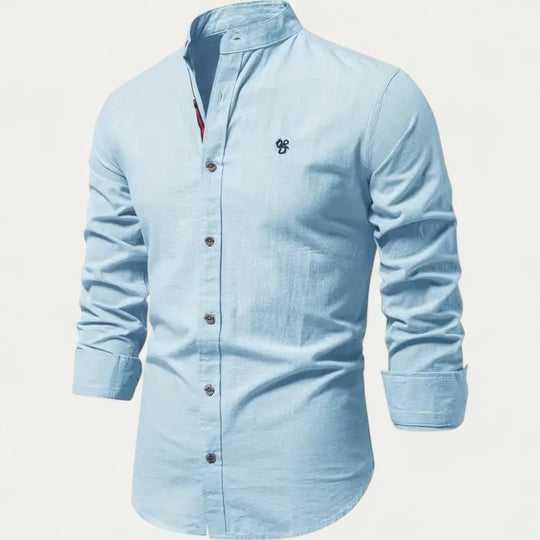 Men's Cotton Long Sleeve Shirt Casual Slim Fit Smart Look