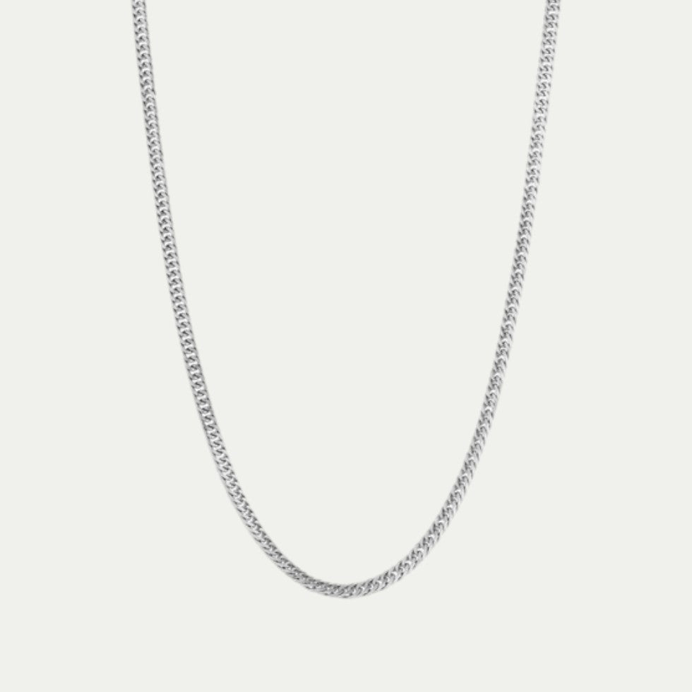 Men's Cuban Chain Necklace Minimalist Lightweight Design