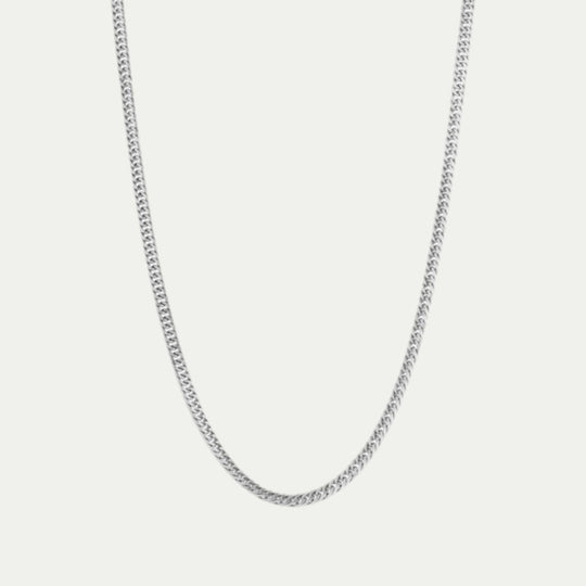Men's Cuban Chain Necklace Minimalist Lightweight Design
