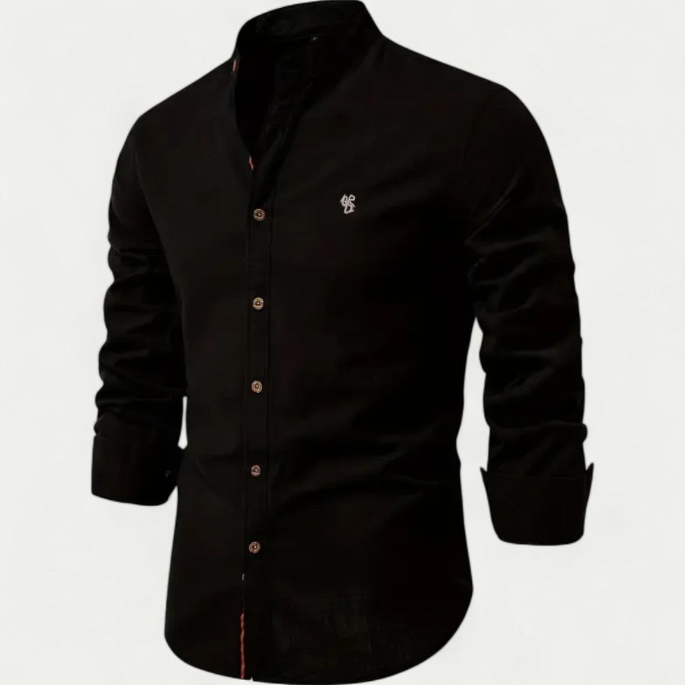 Men's Cotton Long Sleeve Shirt Casual Slim Fit Smart Look