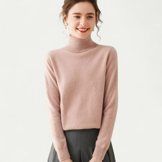 Women Cashmere Pullover Knit Turtleneck Sweater
