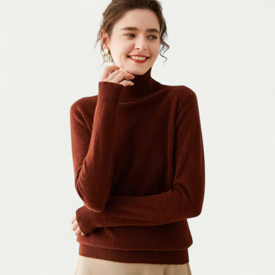 Women Cashmere Pullover Knit Turtleneck Sweater