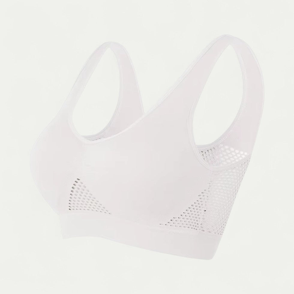 Women Seamless Sports Bra with Mesh Support