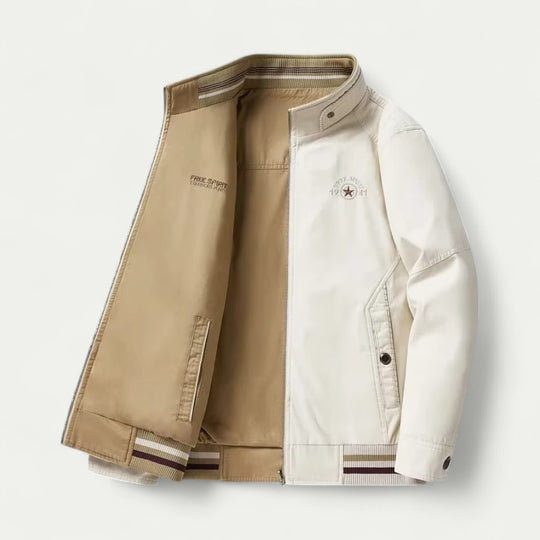 Reversible Cotton Bomber Jacket for Everyday Layering