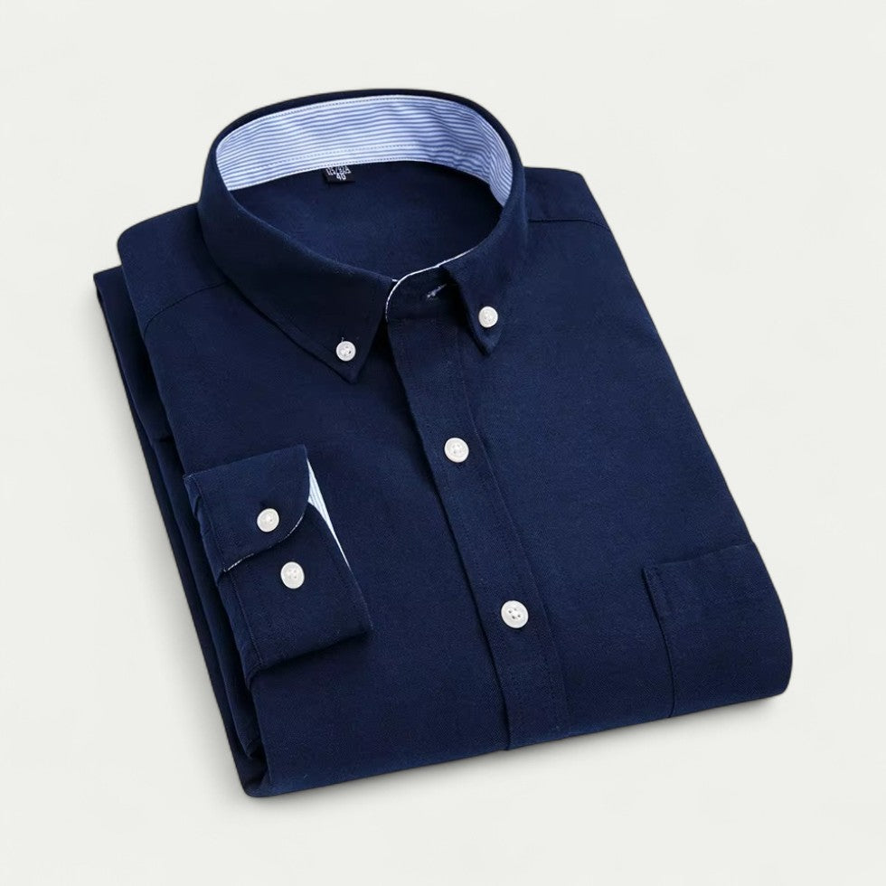 Oxford Button Down Shirt in Soft Cotton Blend