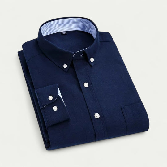 Oxford Button Down Shirt in Soft Cotton Blend