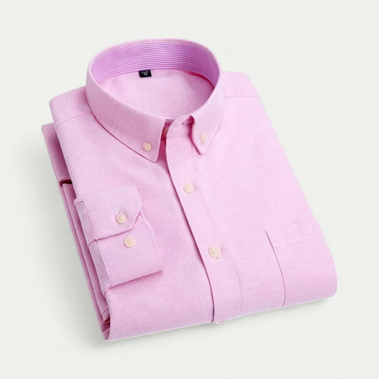 Oxford Button Down Shirt in Soft Cotton Blend