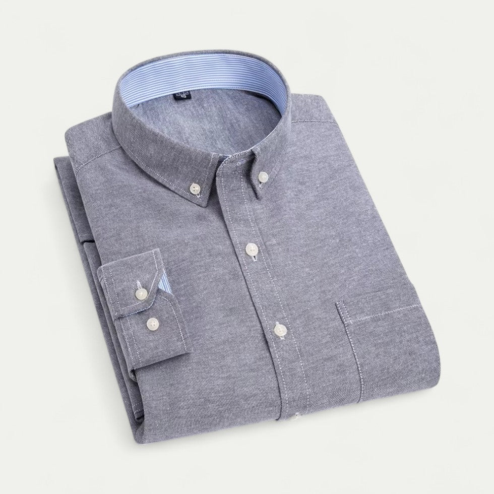 Oxford Button Down Shirt in Soft Cotton Blend
